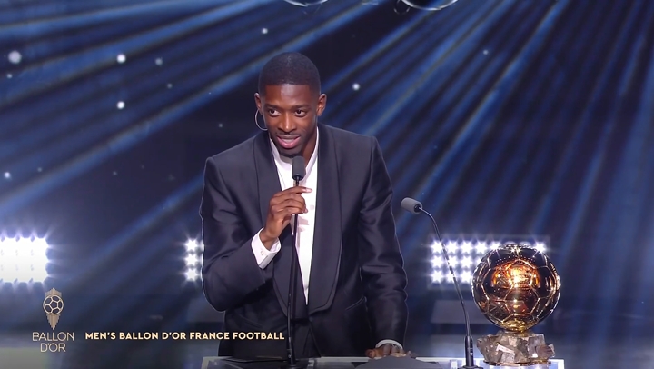 龙赛罗：登贝莱实至名归，金球奖最近两届明显偏巴萨不喜欢皇马